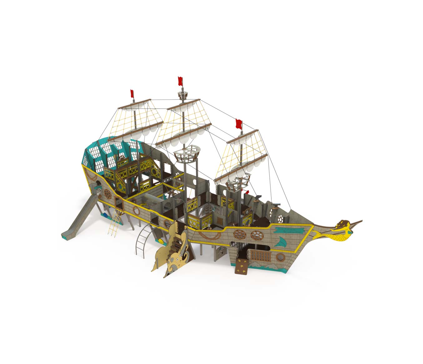 Lekställning QC Pirateskepp 1 Lekställning QC Pirateskepp